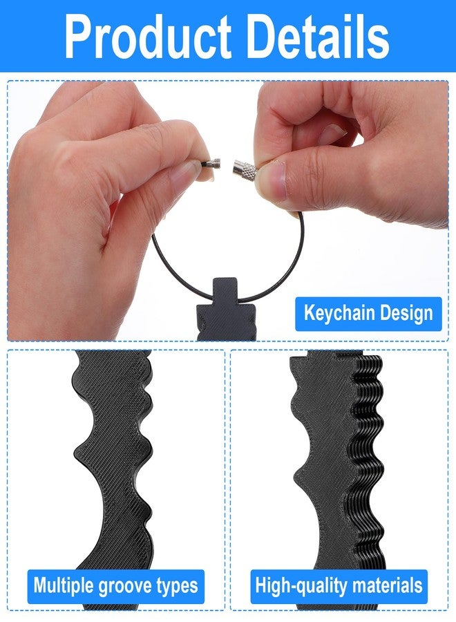 Heclia Hecila Disc Golf Repair Tool Portable Repair Tool for Disc Golf PVC Discs Golfs Edge Maintenance Tools Sports Flying Discs Tools for Training Competitions Scratch Stains Fix Polishing with Hang Rings - Image 3