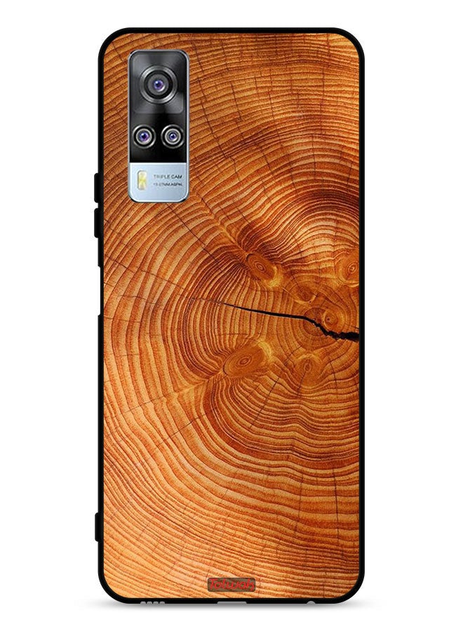 Tolwak vivo Y53s 4G Protective Case Cover Crack Wood - Image 1