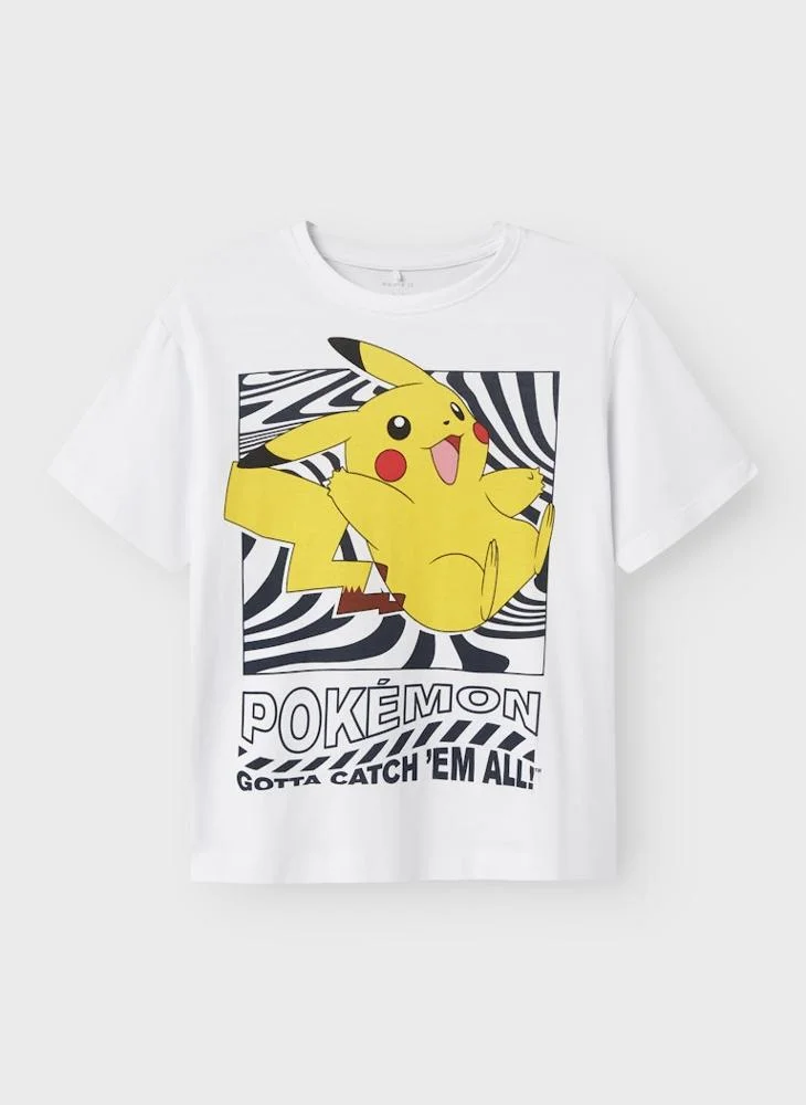 نيم ات Kids Nkmjamish Pokemon Crew Neck T-Shirt