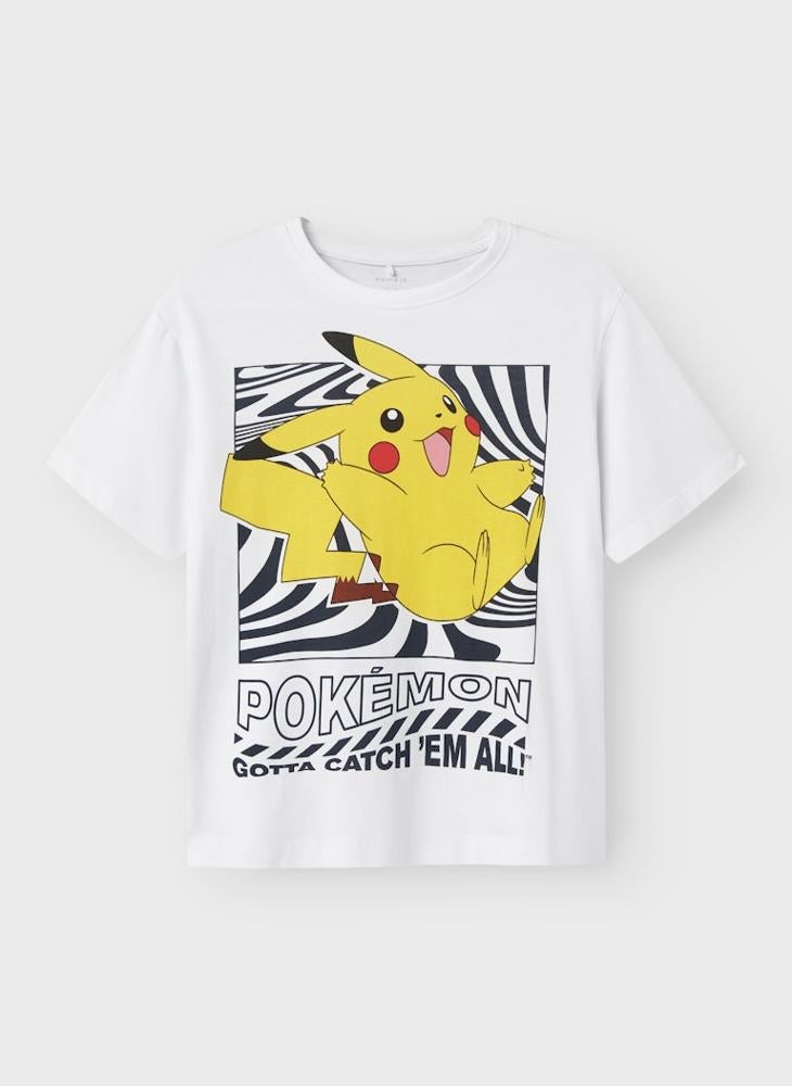 NAME IT Kids Nkmjamish Pokemon Crew Neck T-Shirt  - Image 1