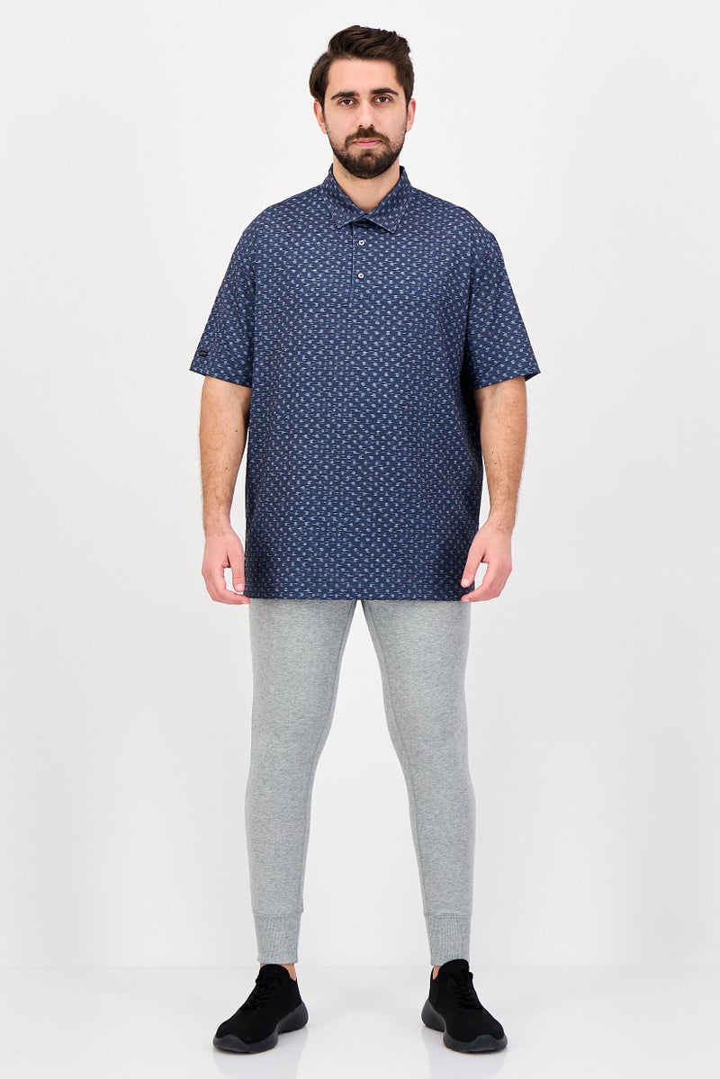 Greg Norman Men Sportswear Fit Short Sleeve Outdoor Polo Shirt, Navy - Image 4