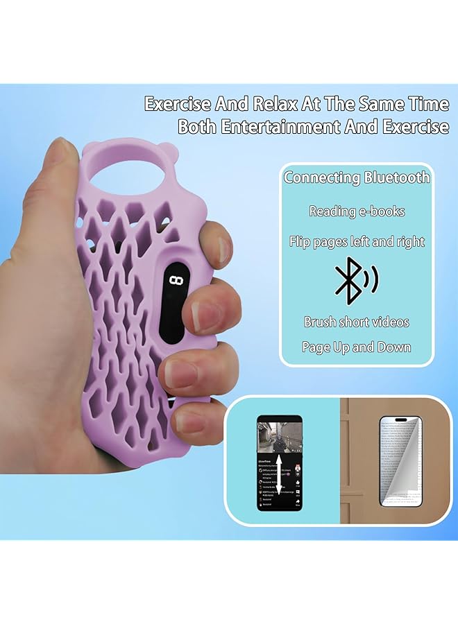 erorex New 2024 Scroll Ring Auto Clicker For Iphone Tiktok Remote Control Page Turner Button Remote Tiktok Scroll Ring For Iphone Ios Android Comes With Grip Ring Decompression Hand Exercise  - Image 2