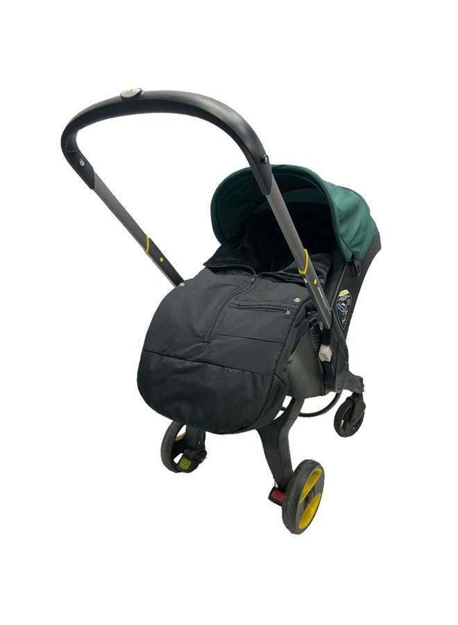 AICTIMO Universal Stroller Accessories Footmuff Compatible with Doona Car Seat & Strollers, Waterproof Warm Bunting Bag Suitable for 95% and Strollers Black - Image 1