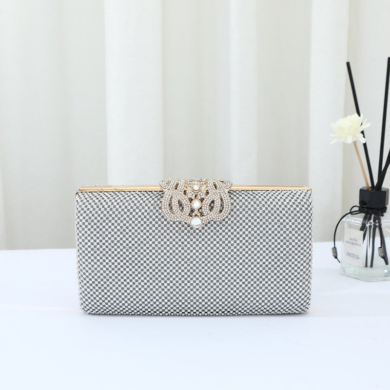Diamond-Encrusted Women'S Bag Fashion One-Shoulder Small Square Bag Light Luxury All-Match Women'S Handbag Party Banquet Bag - Image 3