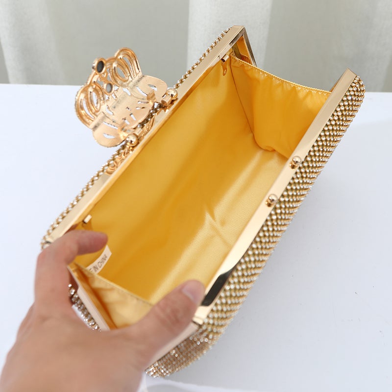 Diamond-Encrusted Women'S Bag Fashion One-Shoulder Small Square Bag Light Luxury All-Match Women'S Handbag Party Banquet Bag - Image 4