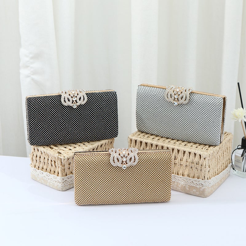 Diamond-Encrusted Women'S Bag Fashion One-Shoulder Small Square Bag Light Luxury All-Match Women'S Handbag Party Banquet Bag - Image 2