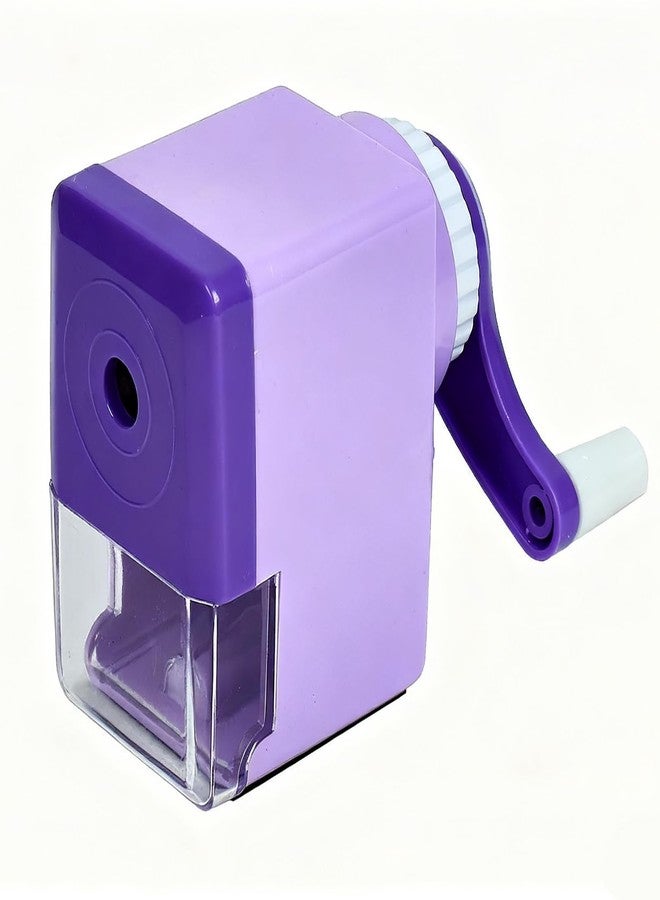 BOBOAR Manual Color Pencil Purple Small Sharpener Handheld for Kids for Colored Pencils - Image 1