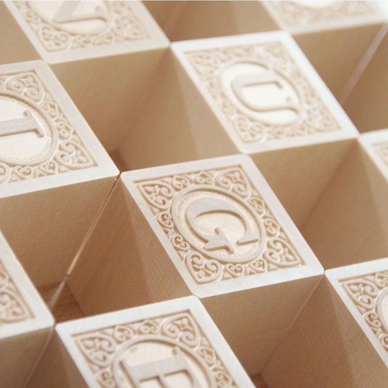 Uncle Goose Uppercase Alphablank Blocks - Made in The USA - Image 3