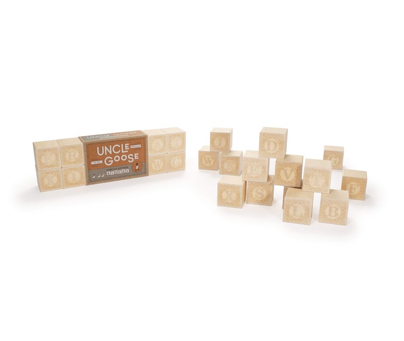 Uncle Goose Uppercase Alphablank Blocks - Made in The USA - Image 4