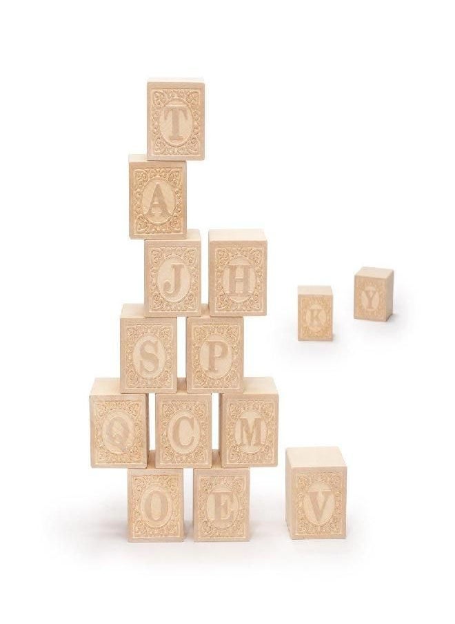 UNCLE GOOSE Uncle Goose Uppercase Alphablank Blocks - Made in The USA  - Image 5