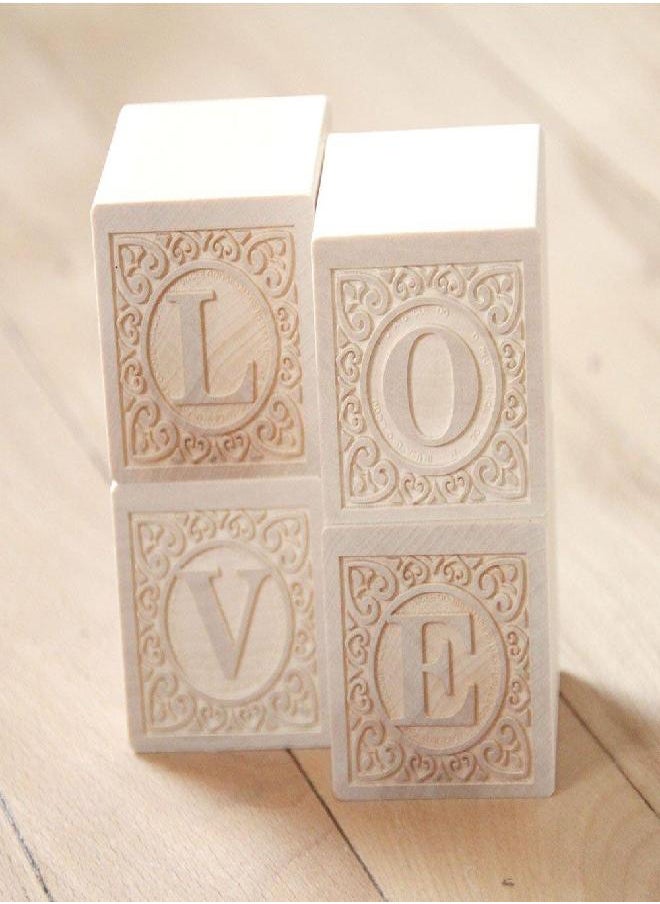 UNCLE GOOSE Uncle Goose Uppercase Alphablank Blocks - Made in The USA  - Image 2