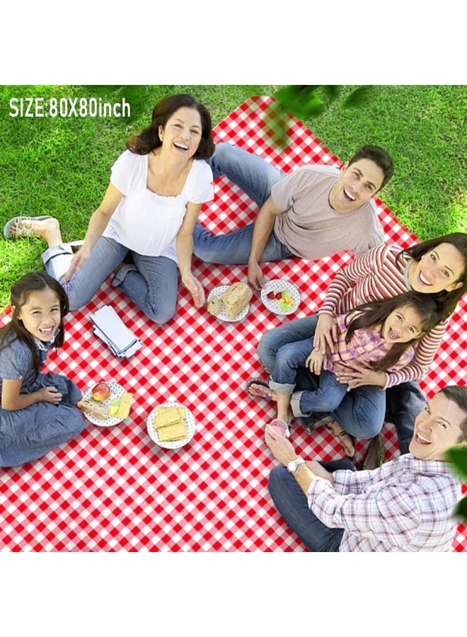 Extra Large Waterproof Picnic Blanket, Foldable Lightweight Beach Mat for Camping, Hiking, Park, Patio, Festivals Travel, Sand Proof Portable Outdoor Mat for Family (190*200cm) - Image 2