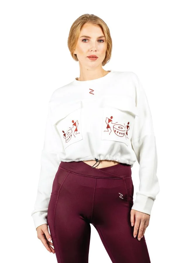 ZAECY Women's Cropped Sweatshirt