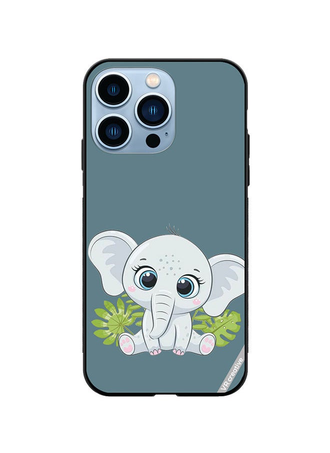 Protective Case Cover For Apple iPhone 13 Pro Max Elephant Design Multicolour