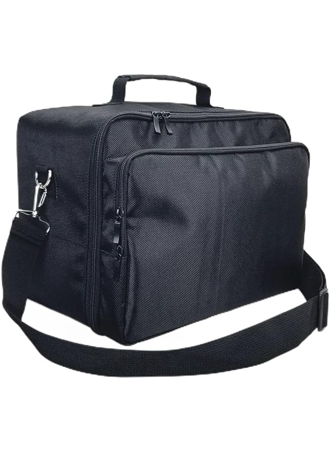 حقيبة سفر X Box Series X، حقيبة حمل وتخزين لوحدة تحكم X Box Series X، غطاء صلب، حقيبة يد واقية مقاومة للماء والصدمات، حقيبة بمقبض قابل للتعديل لسماعات رأس وحدات تحكم X Box Series X، لون أسود - Image 1