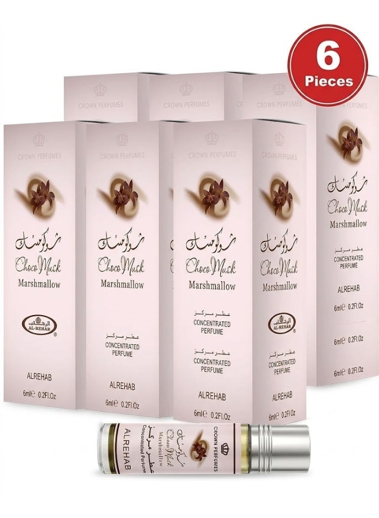 الرحاب زيت عطر شوكو مسك مارشيملو بليه من الرحاب 6 ملي (6 قطع) - Image 1