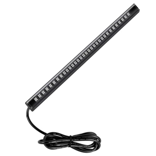 Pivalo Brake Stop Turn Signal License Plate 5W 3m Adhesive 3528 SMD 48 LED Bulb Light Strip for Car/Motorcycle/Harley Davidson/ATV/SUV, 8-inch, Red, White, Green & Yellow - Image 1