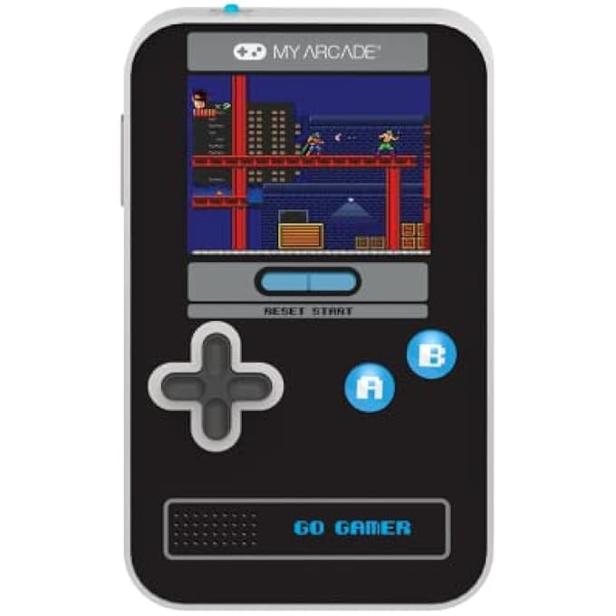 GO GAMER CLASSIC-BLUE: PORTABLE ELECTRONIC GAME CONSOLE WITH 300 GAMES, FULL COLOR 2.5" SCREEN- FUN FOR THE ENTIRE FAMILY (DGUN-3913) - Image 2