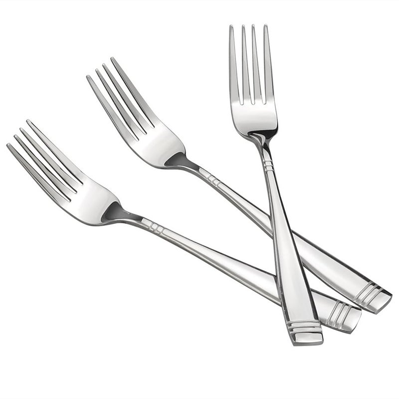 DynkoNA Stainless Steel Forks Set of 12 Kitchen Forks for Eating