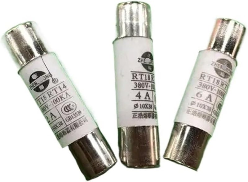 5A صمام سيراميك فضي أسطواني 5 قطع RO15 RT18 10X38MM 1A 32A 380V 100KA - Image 1