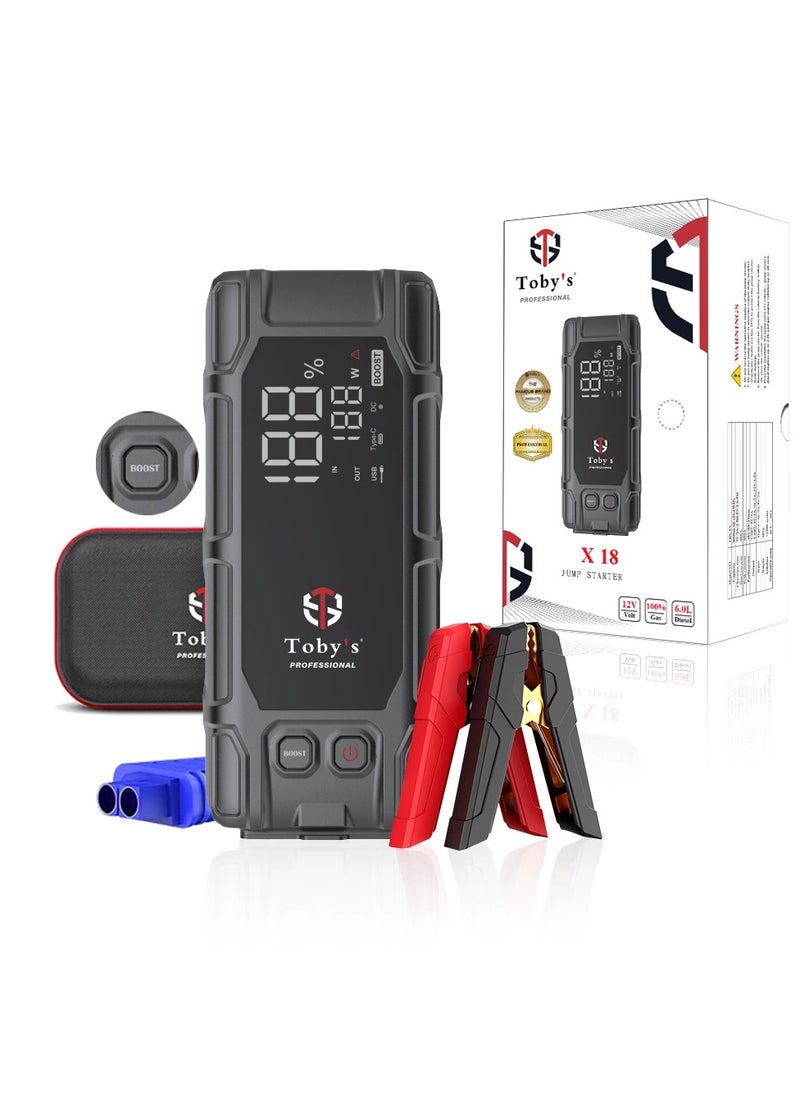 Toby's Jump Starter With booster mode starter for Cars 16000mAh and 59.2WH Best Power Bank for Electronic Devices  - Image 1