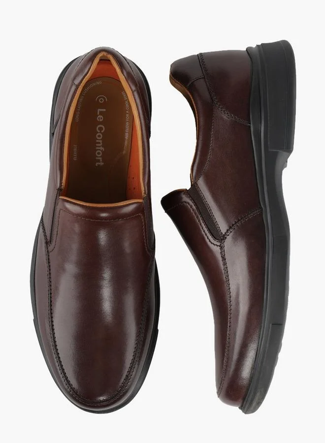 لو كونفورت Men Leather Slip-On Loafers
