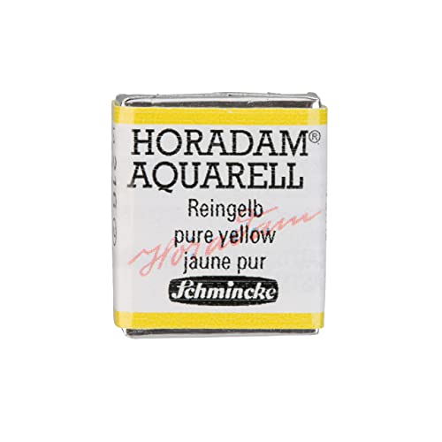 Schmincke - HORADAM® AQUARELL - Finest Artists' Watercolor Paints, 216 Pure Yellow, 14 216 044, 1/2 pan - Image 3