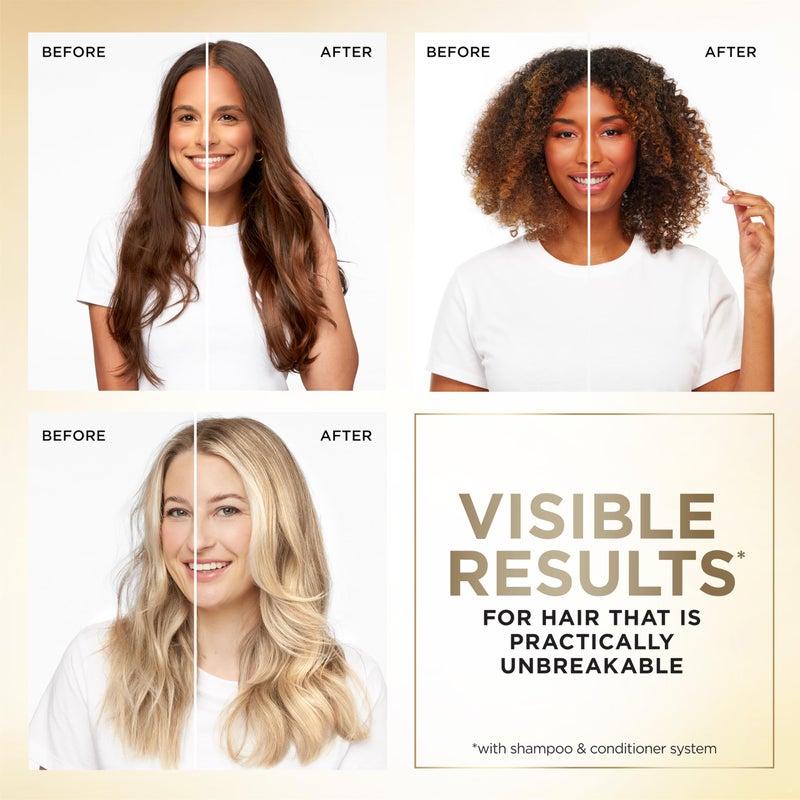 Pantene Infinite Lengths Shampoo, Sulfate Free with Biotin + Collagen, Strengthens Brittle Hair, Up to 90% Less Breakage, Safe for Color Treated Hair, Pro-V Miracles, Floral Scent, 30 Fl Oz - Image 5