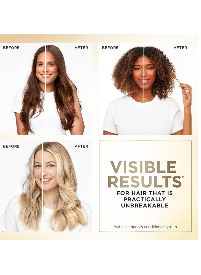Pantene - Pantene Infinite Lengths Shampoo, Sulfate Free with Biotin + Collagen, Strengthens Brittle Hair, Up to 90% Less Breakage, Safe for Color Treated Hair, Pro-V Miracles, Floral Scent, 30 Fl Oz - Image 1