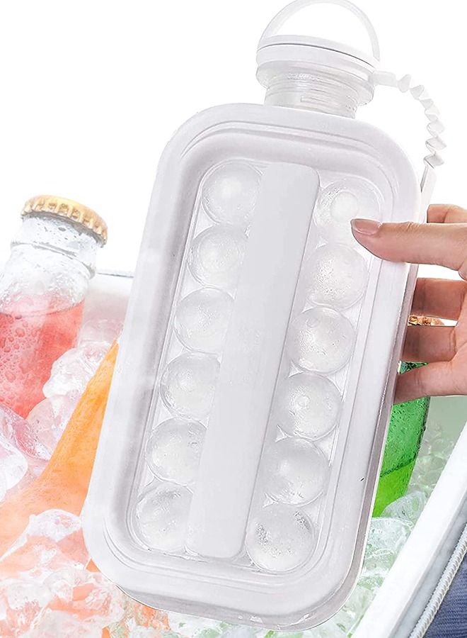 Taiahiro Ice Cube Trays 2 in 1 Portable Ice Ball Maker Kettle With 17 Grids Flat Body Lid Cooling Ice Pop/Cube Molds For Hockey,Cocktail,Coffee,Whiskey,Champagne,Beer,Juice,Water - Image 3