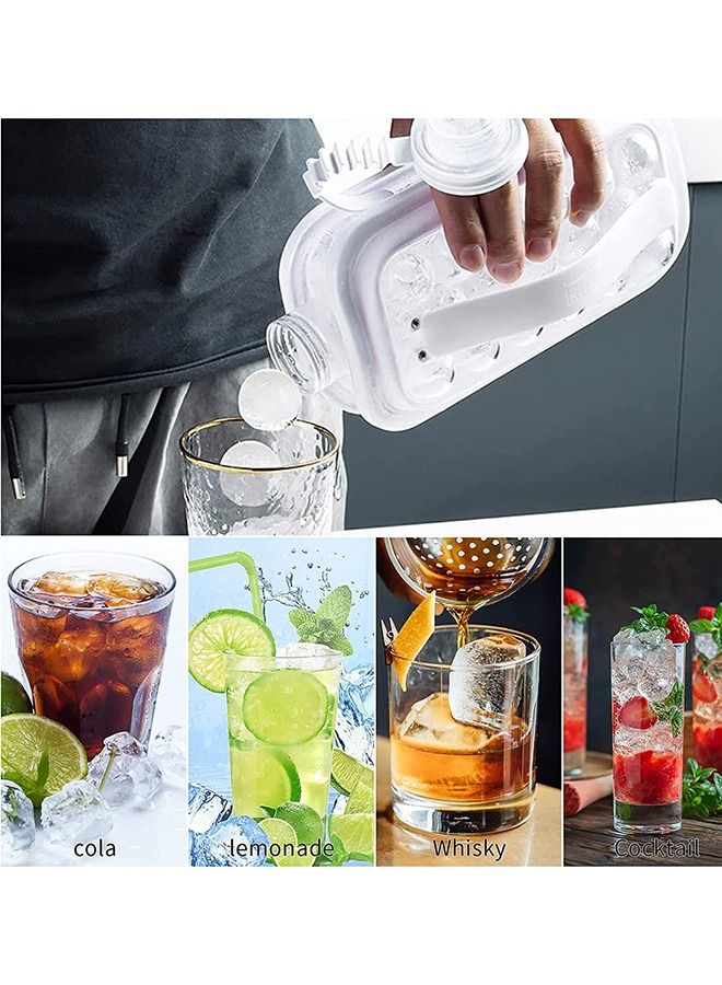 Taiahiro Ice Cube Trays 2 in 1 Portable Ice Ball Maker Kettle With 17 Grids Flat Body Lid Cooling Ice Pop/Cube Molds For Hockey,Cocktail,Coffee,Whiskey,Champagne,Beer,Juice,Water - Image 4