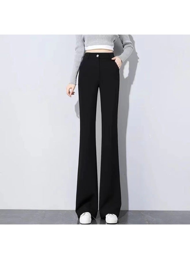 Drop-down Pants Women's Spring And Autumn New Women's Pants Slimming Stretch Work Casual Flared Pants Women's Black Suit Pants