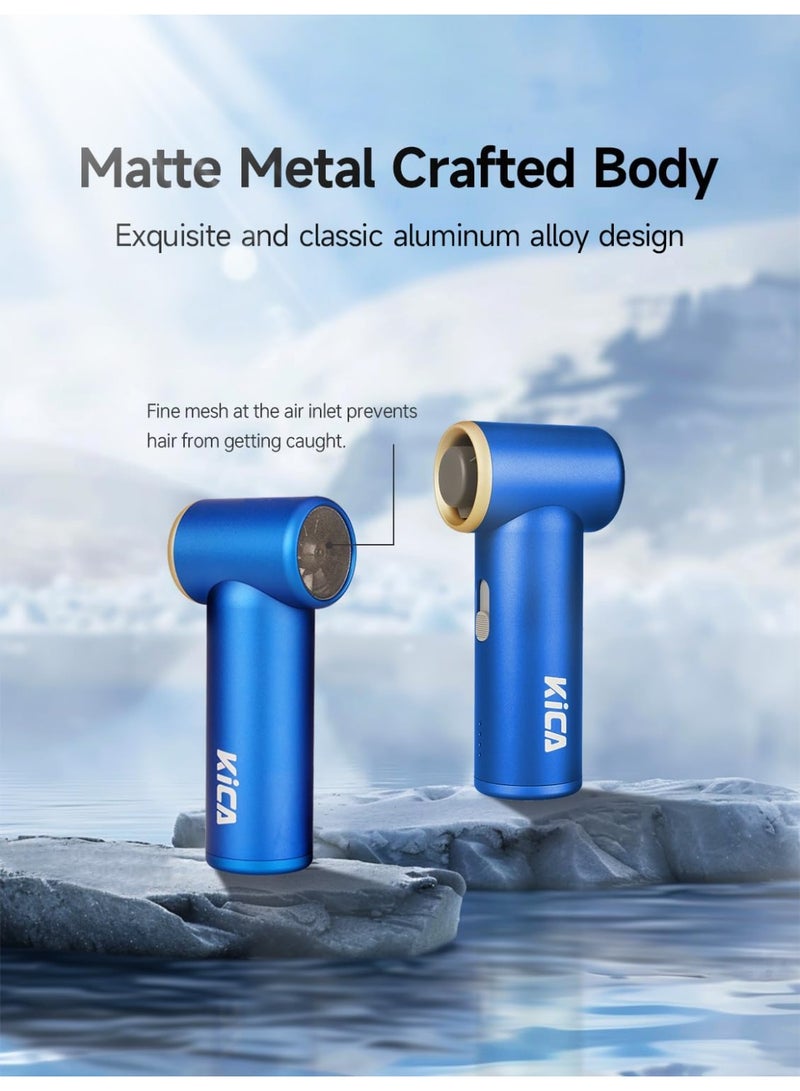 KiCA Jet Fan Mini Portable Turbo Fan 3000mAh Blue - Image 5