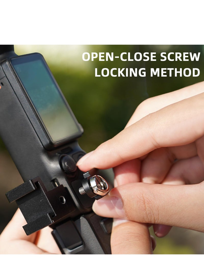 SYOSI Camera Expansion Adapter Extension Frame Adapter for DJI Osmo Pocket 3 Aluminum Alloy Extension Bracket Camera Adapter Bracket Fixed Bezel Holder Bicycle Stand for DJI Pocket 3 Adapter Mount - Image 4