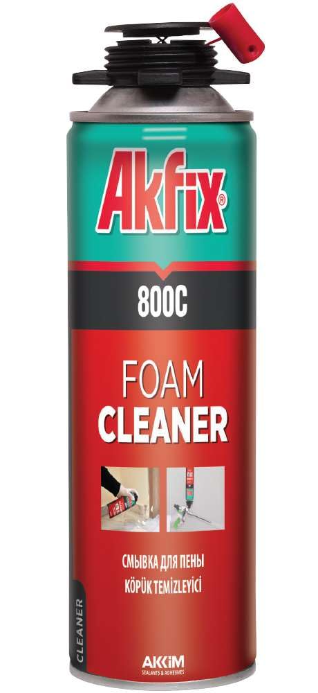 Akfix 800C Insulation Spray Foam Gun Cleaner - Great Sealant Remover, Dissolves Spray Polyurethane Foam | 1 Pack, 16.9 oz. | Foam Gun NOT Included - Image 2