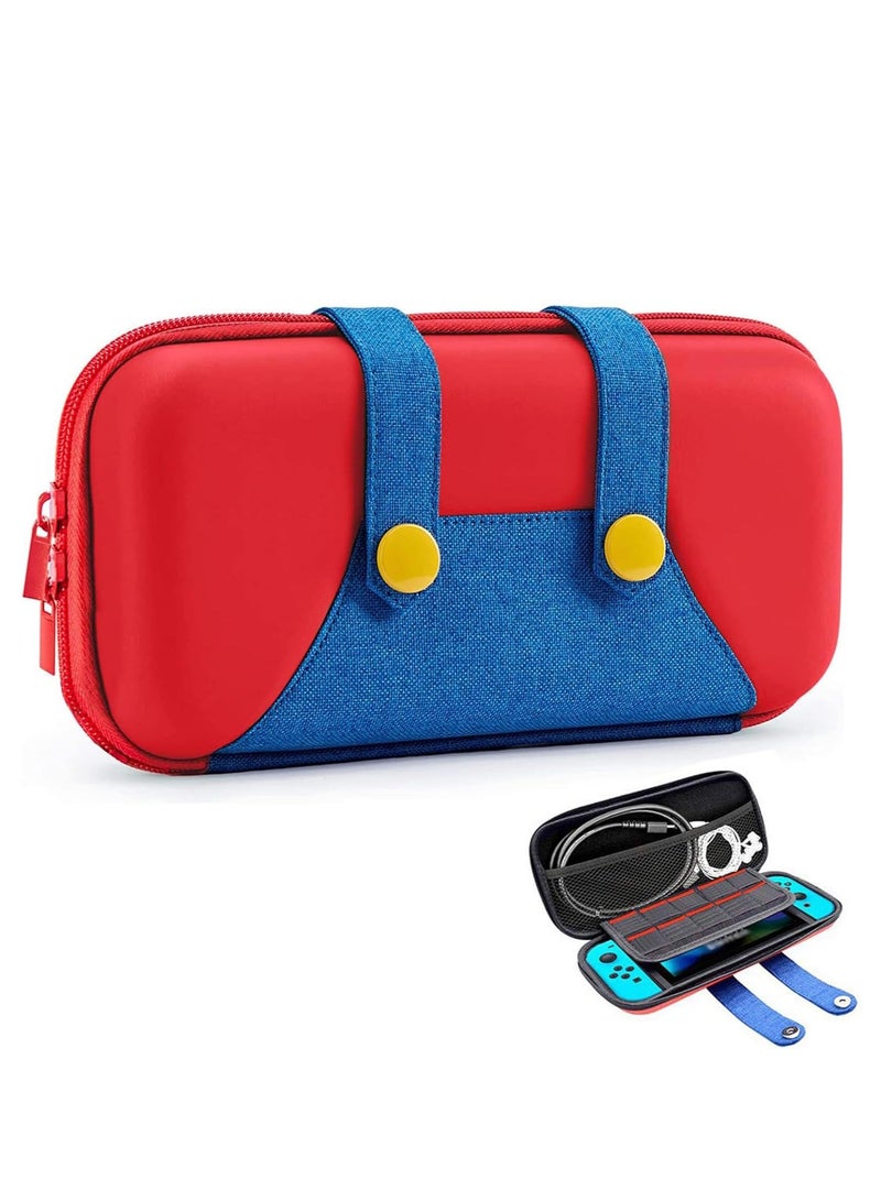 Carrying Case For Nintendo Switch, OLED Carrying Case,Portable Travel Flip Case with 10 Game Card Storage Pockets for Nintendo Switch Accessories and Games - Image 1