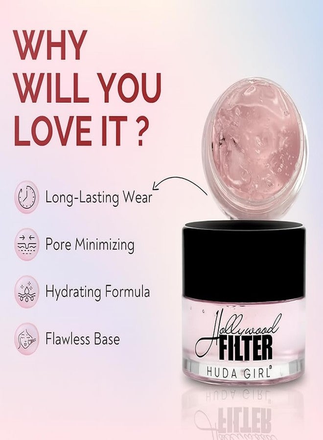 HUDA GIRL FACE PRIMER WITH COLOR CORRECTER & CONCEALER PALETTE - Instant Glowing Concealer for Dark Circles, Hydrating Matte Formula, Face Corrector for Smooth Skin - Image 3