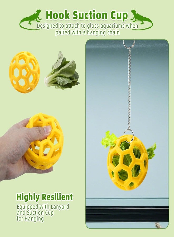 NZELSW Bearded Dragon Enrichment Toy Feeding Ball, Interactive Toy for Reptiles - Image 3