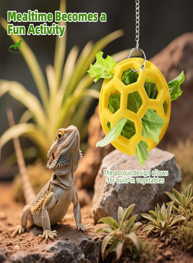 NZELSW Bearded Dragon Enrichment Toy Feeding Ball, Interactive Toy for Reptiles - Image 5