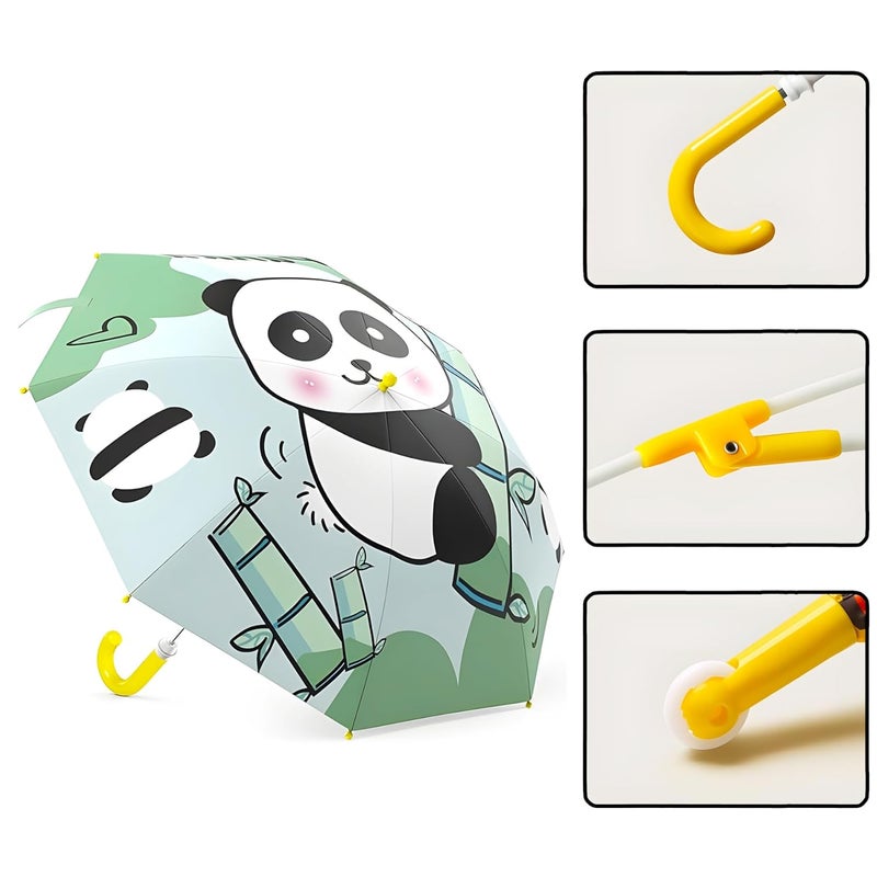Koochie-Koo Cute Print Umbrella for Kids, Attractive Kids Umbrella with Reflective Border and Covered Tips for Safety, - Image 5