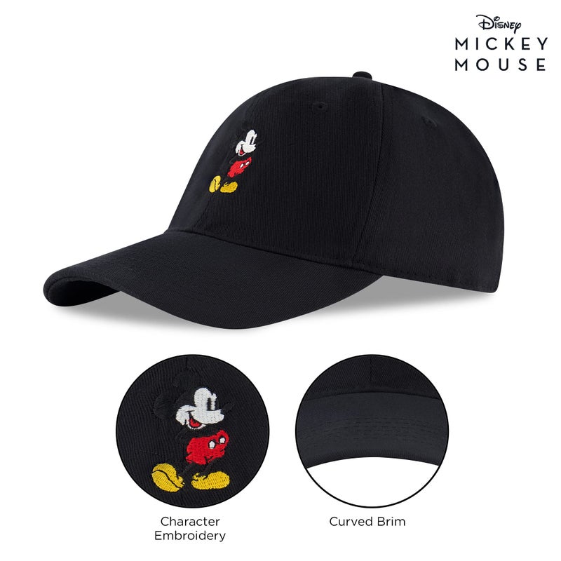 Disney Men's Baseball Cap, Mickey Mouse Adjustable Hat for Adult, Black, One Size - Image 5