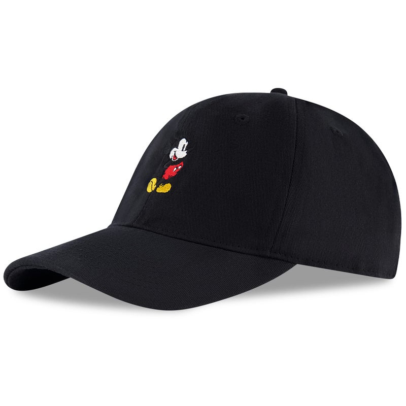Disney Men's Baseball Cap, Mickey Mouse Adjustable Hat for Adult, Black, One Size - Image 1