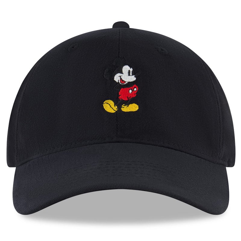 Disney Men's Baseball Cap, Mickey Mouse Adjustable Hat for Adult, Black, One Size - Image 2