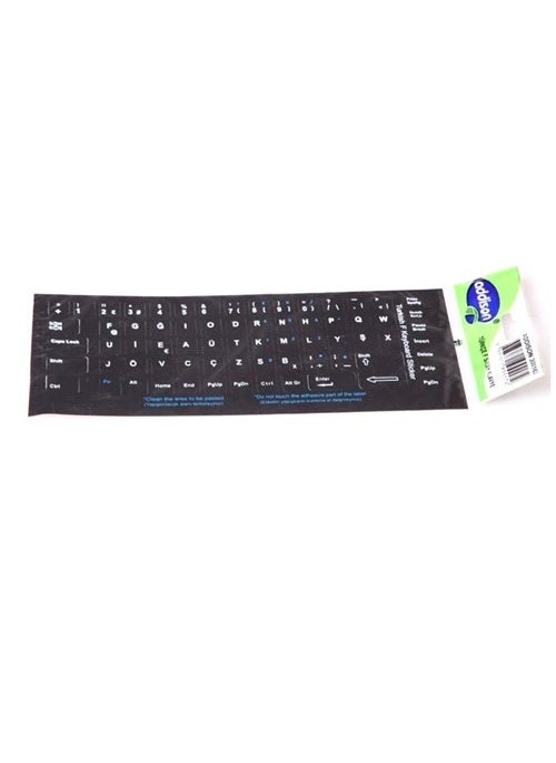 Addison 300162 Turkish F Black Keyboard Sticker  - Image 2