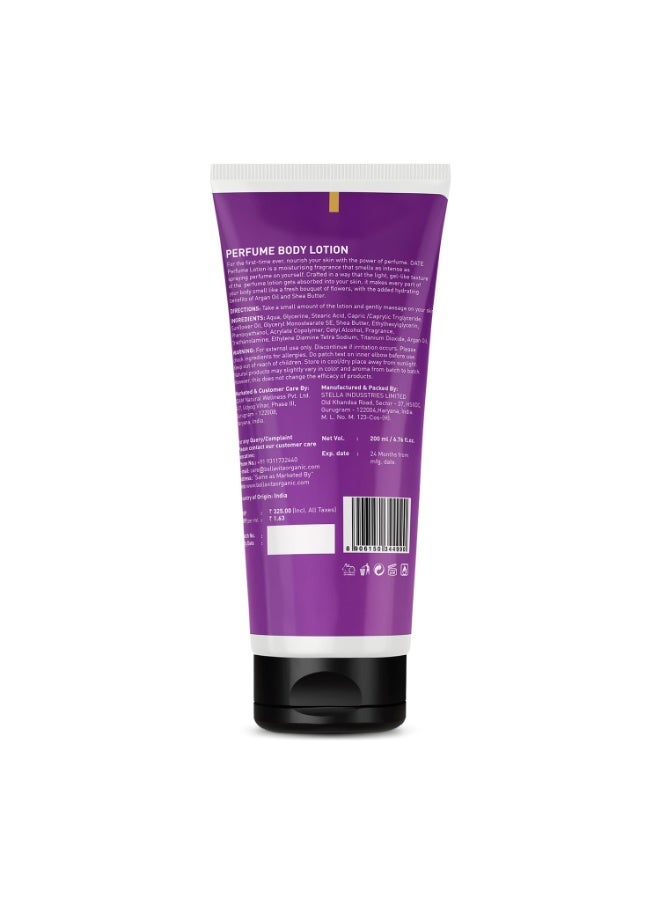 Bella Vita Luxury Date Woman Body Perfume Lotion for Nourishing, Hydrating, Soft, Supple,Healthy Skin with Argan Oil and Shea Butter 200 ml - Image 3