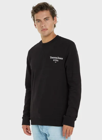 TOMMY JEANS Logo Crew Neck Sweatshirt