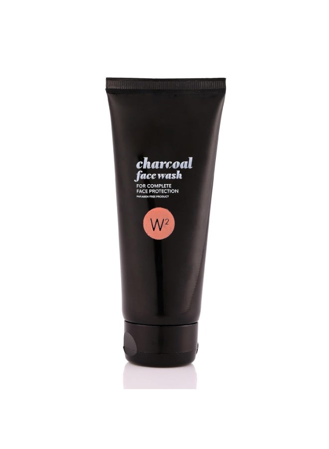 W2 Why Wait Charcoal Face Wash Foaming Facial Cleanser 100g – Deep Pore Cleansing, Balances Oil, Detoxifies & Refreshes Skin for Clear, Smooth & Healthy Complexion - Image 1