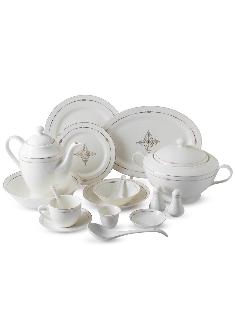 A 70-piece porcelain dining set used for 6 people - pzsku/ZDDF13B6D2BC87B1929DCZ/45/_/1739802169/d1923ab0-de49-4d7e-bc4c-198e9cd2baa9