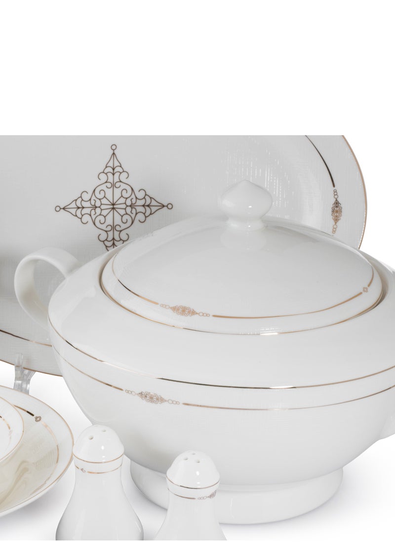 Al-Nokhba - A 70-piece porcelain dining set used for 6 people - Image 1