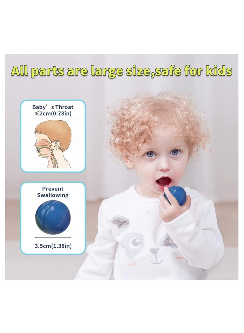 Magnetic Sticks Balls and Rods Set, Building Blocks and Sticks Educational Stacking Toys for Kids Boys Girls 128 Pieces - Image 4